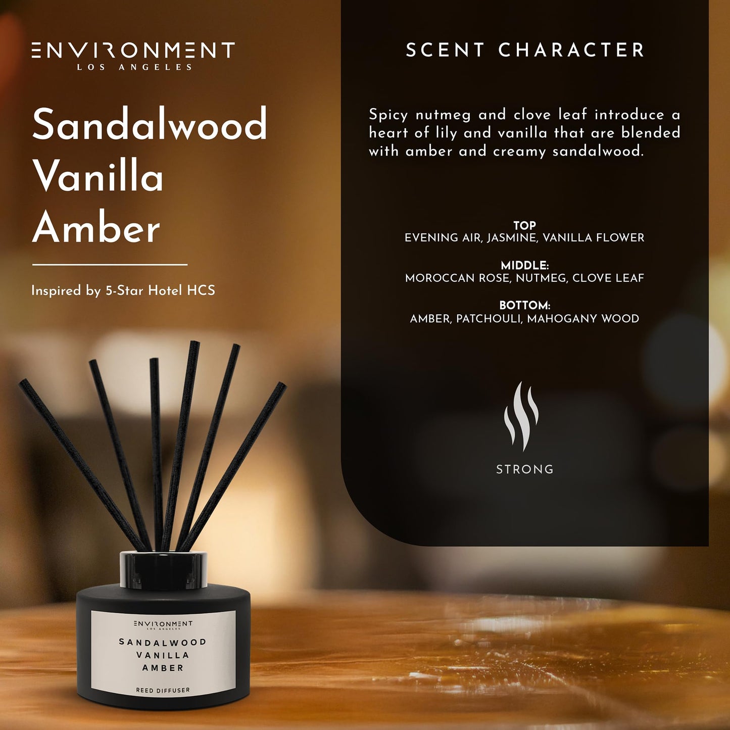 Environment Reed Diffuser, 200ml Reed Diffuser Aromatherapy