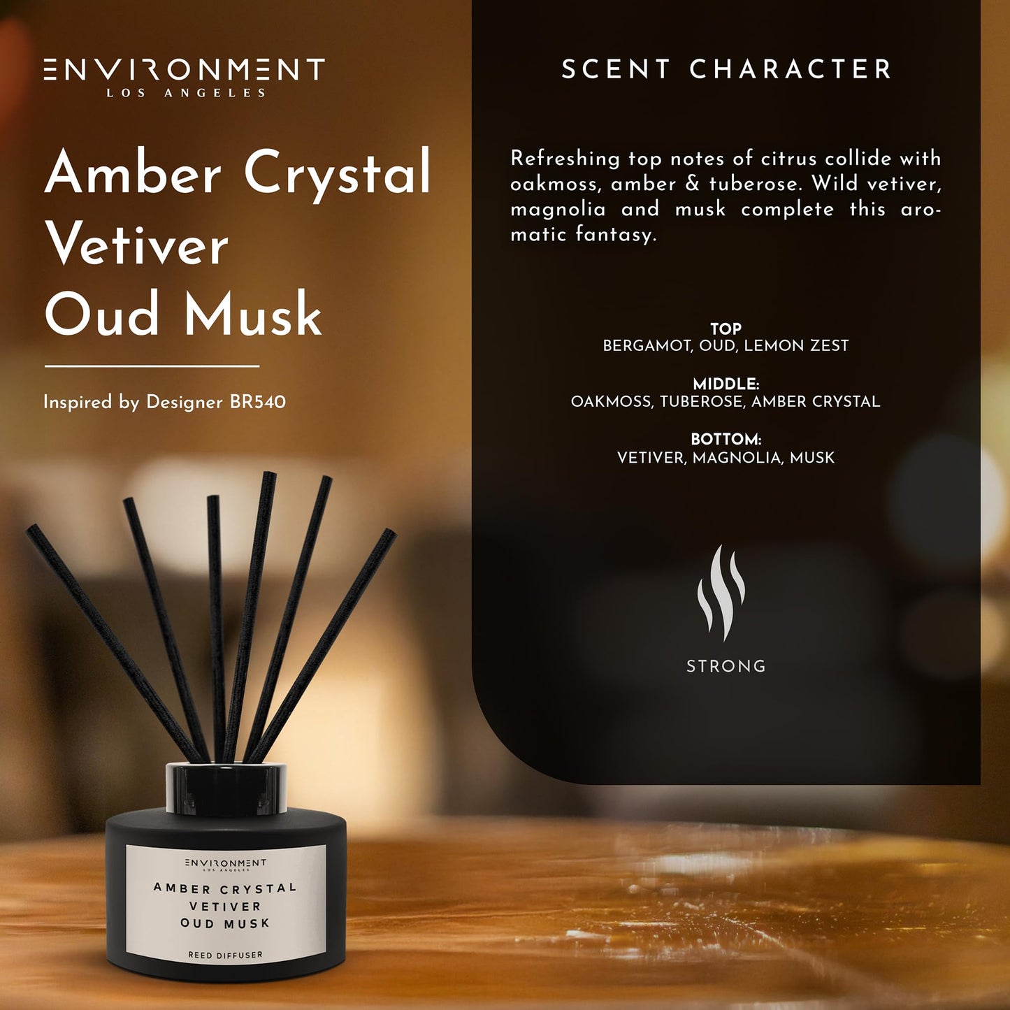 Environment Reed Diffuser, 200ml Reed Diffuser Aromatherapy