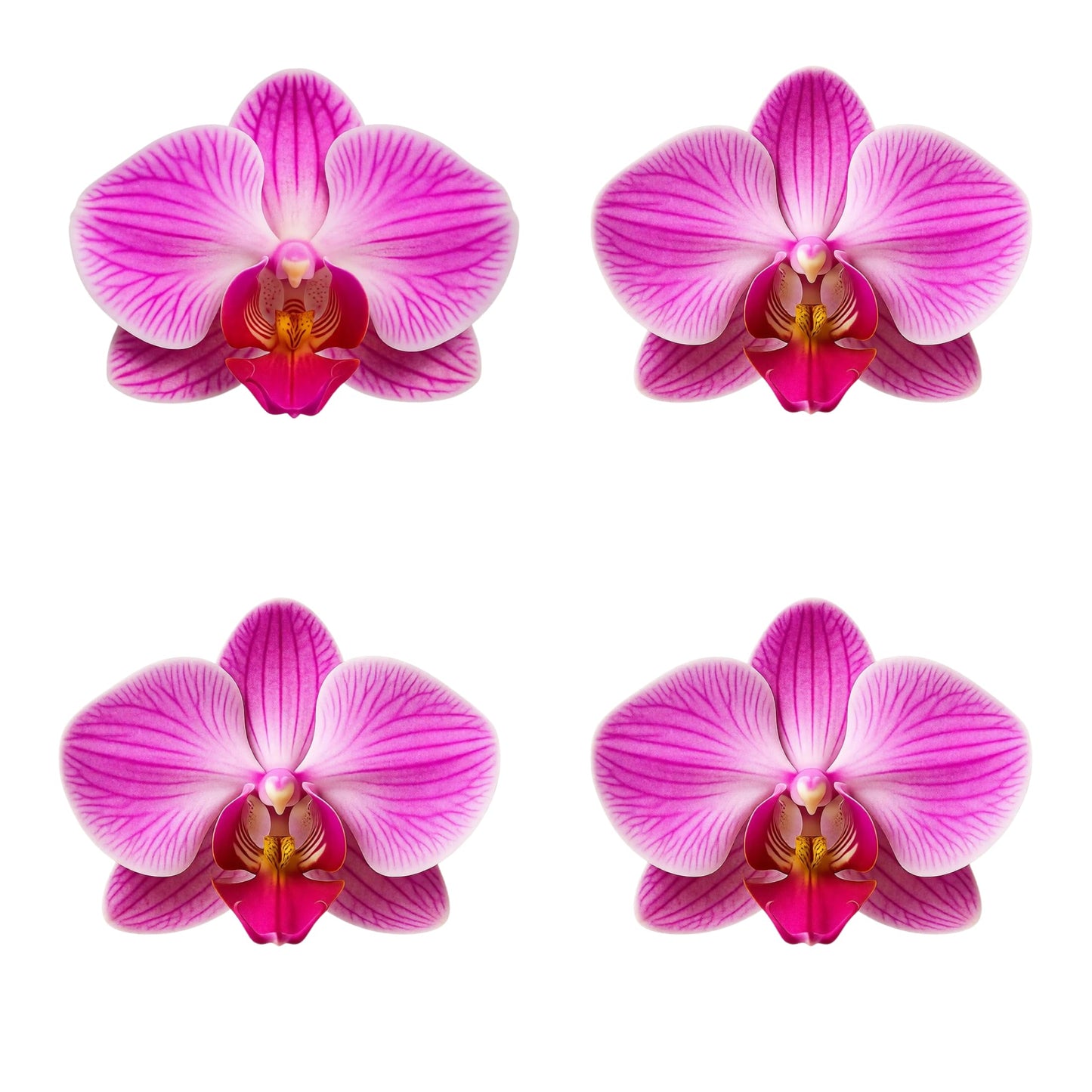 Live Double Stem Phalaenopsis Orchid Plant - Premium Indoor Flowering Plant with Crystal Accents, Easy Care Houseplant for Home Office Decor