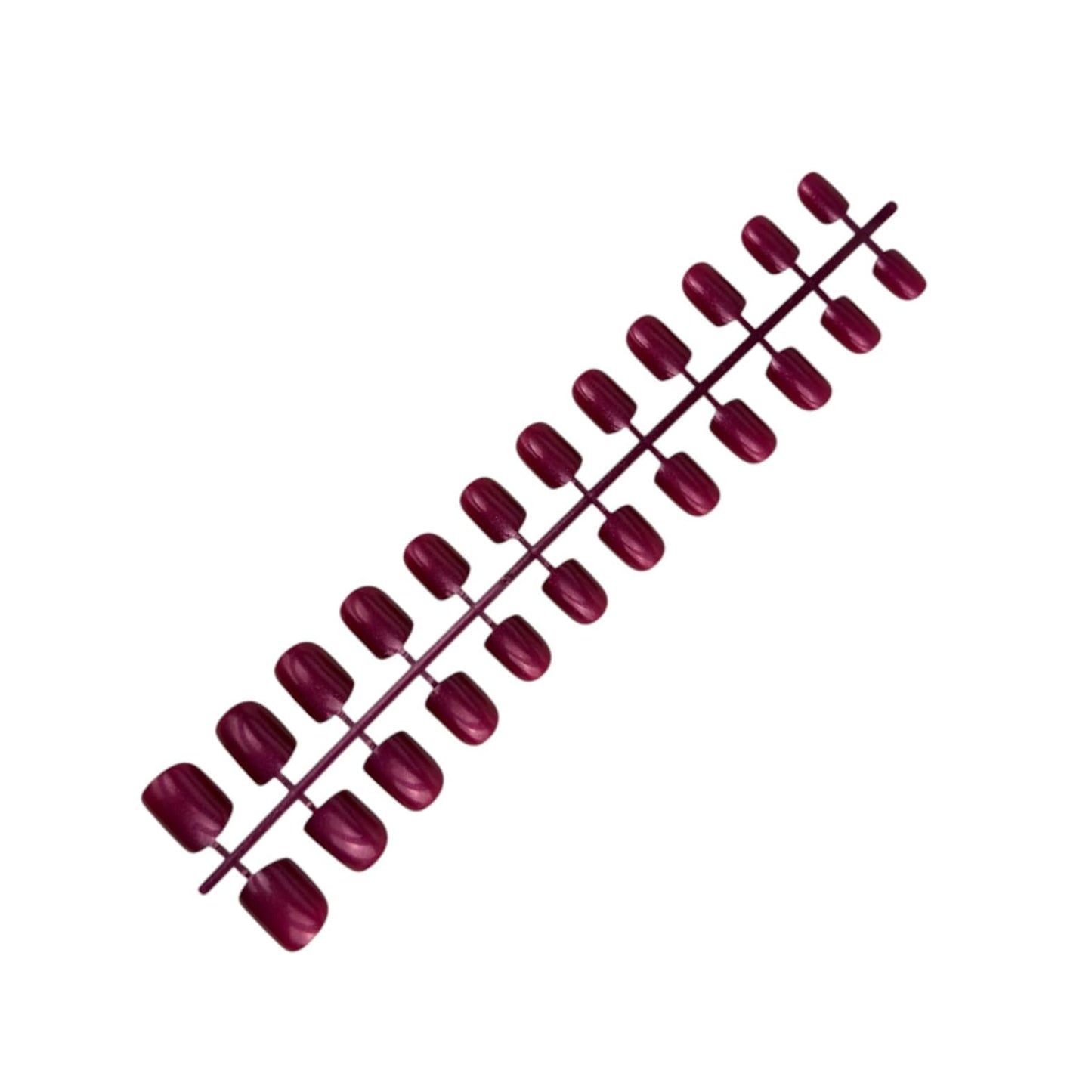 Gloss Square Press-On Nails, 24 Pieces, High Shine Reusable False Nails Set with Glue & Adhesive Tabs, 15 Colors