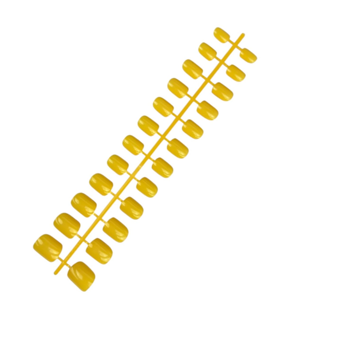 Gloss Square Press-On Nails, 24 Pieces, High Shine Reusable False Nails Set with Glue & Adhesive Tabs, 15 Colors