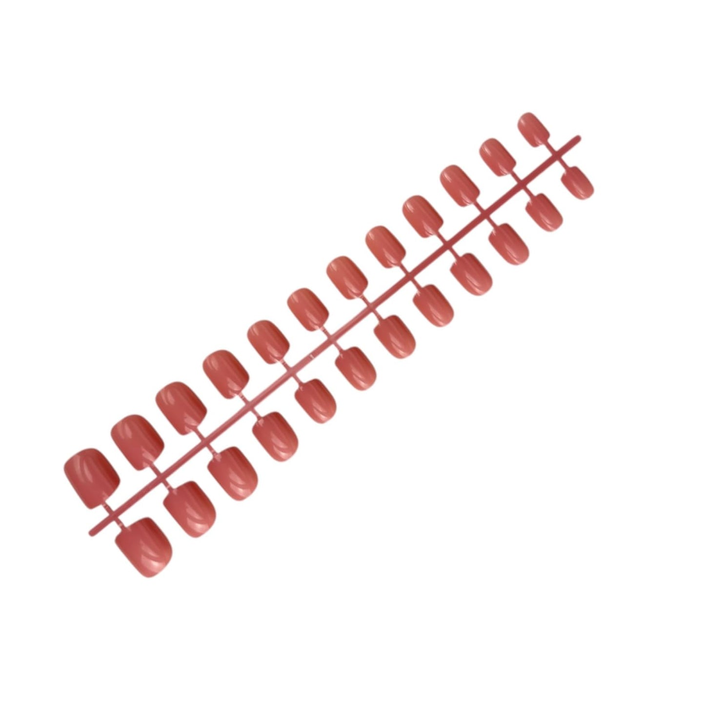 Gloss Square Press-On Nails, 24 Pieces, High Shine Reusable False Nails Set with Glue & Adhesive Tabs, 15 Colors