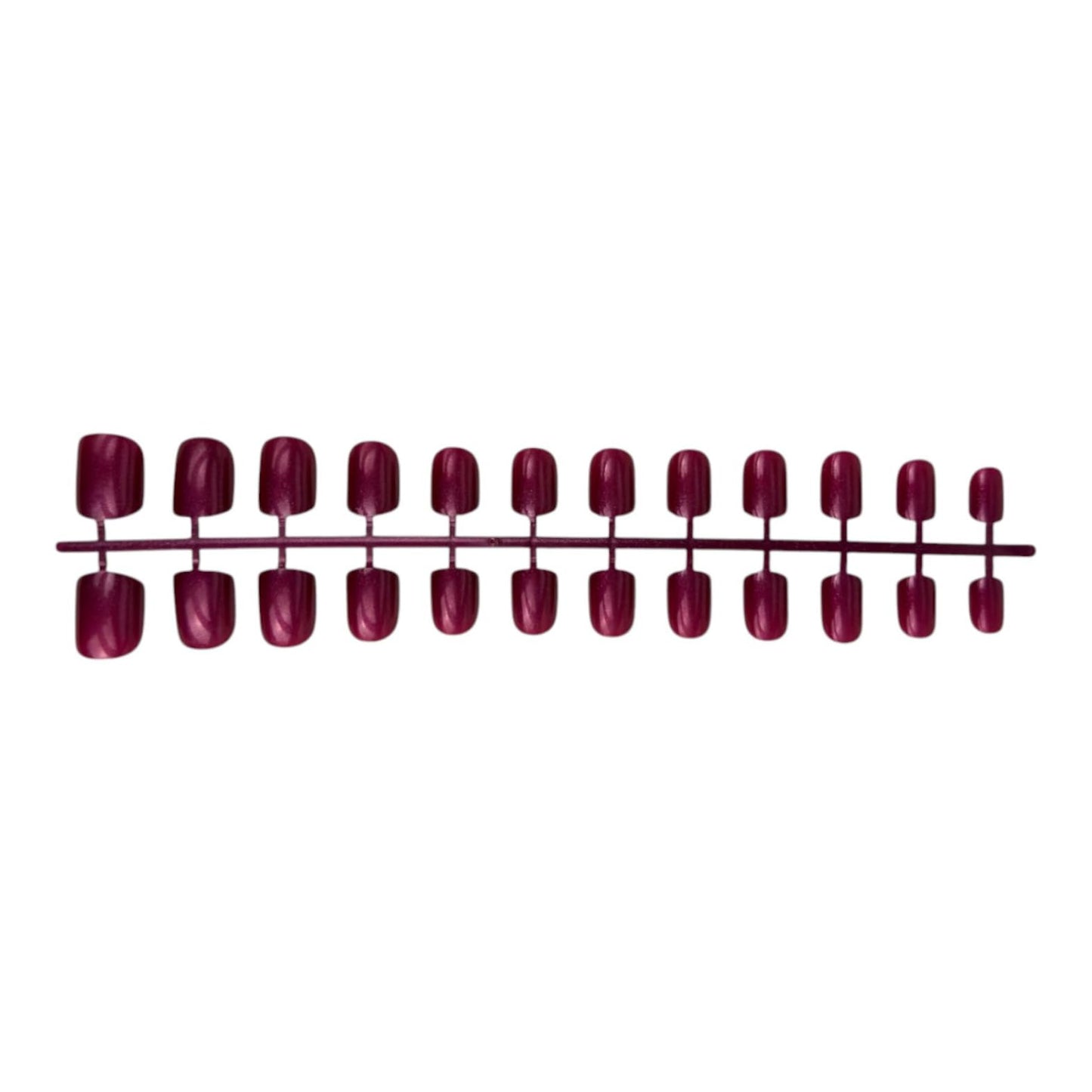 Gloss Square Press-On Nails, 24 Pieces, High Shine Reusable False Nails Set with Glue & Adhesive Tabs, 15 Colors