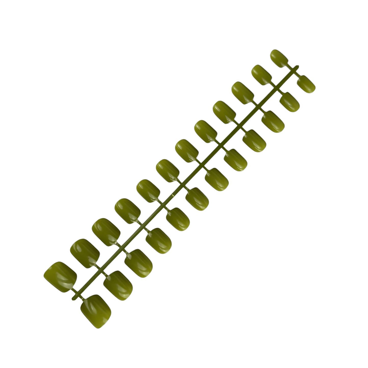 Gloss Square Press-On Nails, 24 Pieces, High Shine Reusable False Nails Set with Glue & Adhesive Tabs, 15 Colors