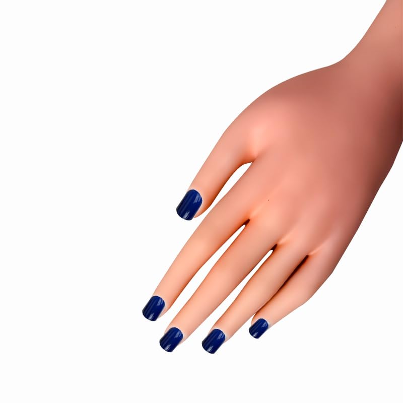 Gloss Square Press-On Nails, 24 Pieces, High Shine Reusable False Nails Set with Glue & Adhesive Tabs, 15 Colors