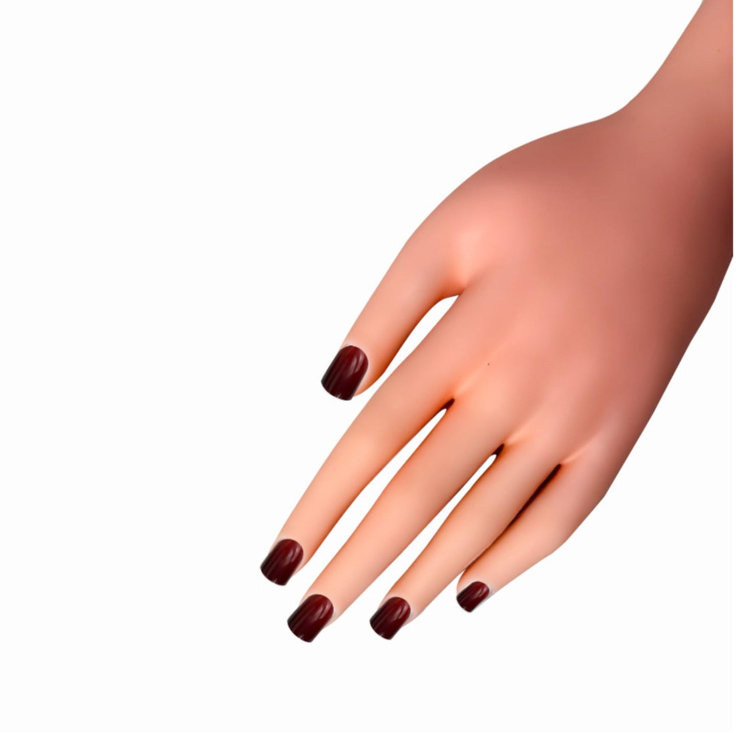 Gloss Square Press-On Nails, 24 Pieces, High Shine Reusable False Nails Set with Glue & Adhesive Tabs, 15 Colors